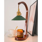 Arlow Leather-Shade Candle Warmer Lamp
