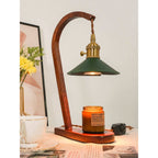 Arlow Leather-Shade Candle Warmer Lamp