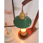 Arlow Leather-Shade Candle Warmer Lamp