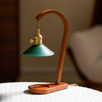 Arlow Leather-Shade Candle Warmer Lamp