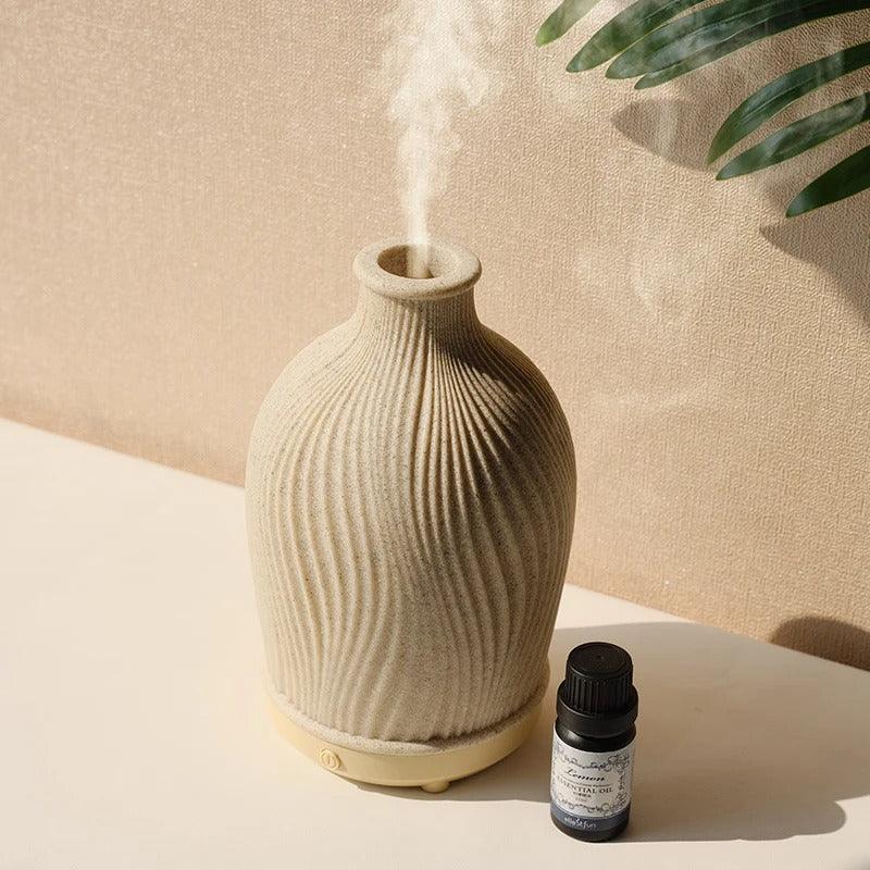 Aroma Diffuser Vase Design USB Humidifier Essential Oil Mist Decorative Lamp