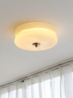 Art Deco Vintage Round Glass Ceiling Light 1-Light
