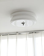 Art Deco Vintage Round Glass Ceiling Light 1-Light