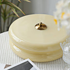 Art Deco Vintage Round Glass Ceiling Light 1-Light