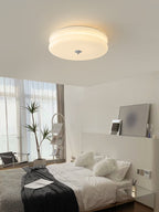 Art Deco Vintage Round Glass Ceiling Light 1-Light