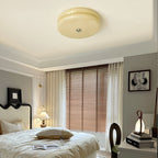 Art Deco Vintage Round Glass Ceiling Light 1-Light