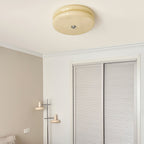 Art Deco Vintage Round Glass Ceiling Light 1-Light