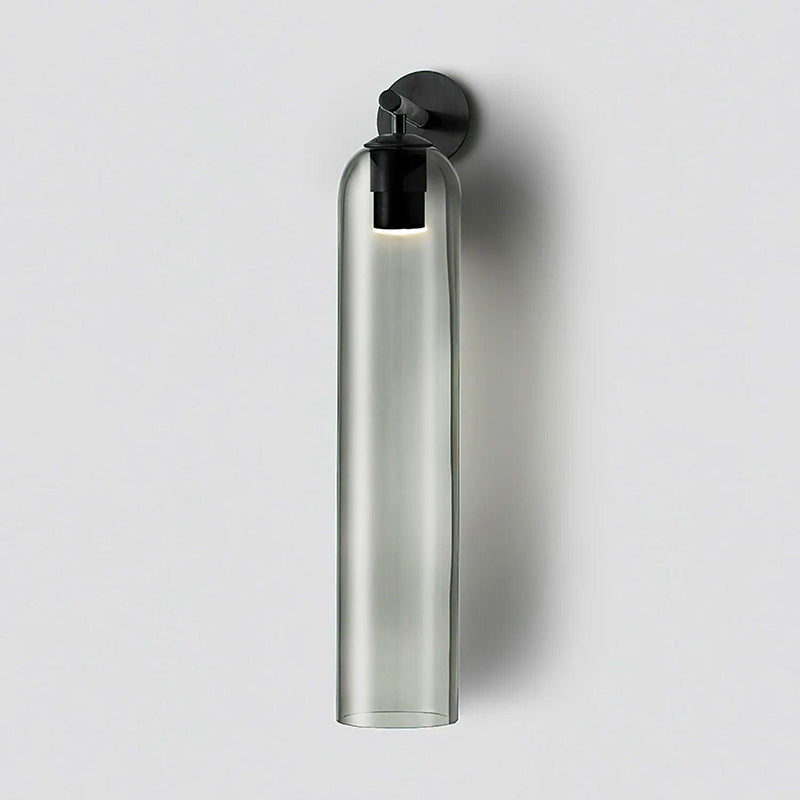 Art Tube Tall Cylinder Glass Wall Sconce