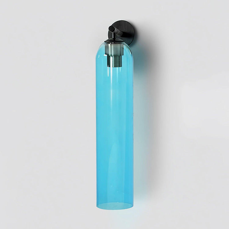Art Tube Tall Cylinder Glass Wall Sconce