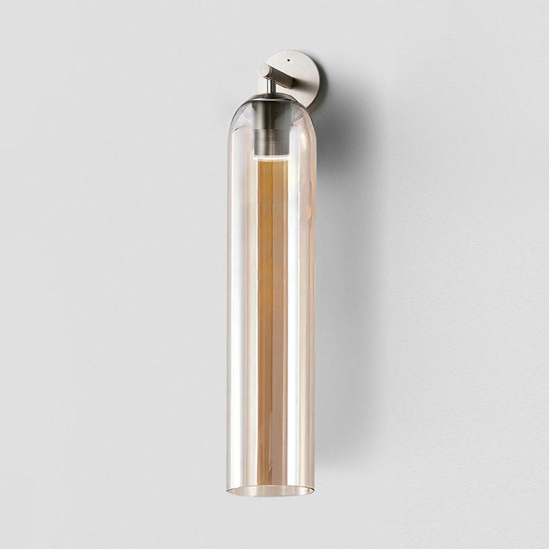 Art Tube Tall Cylinder Glass Wall Sconce