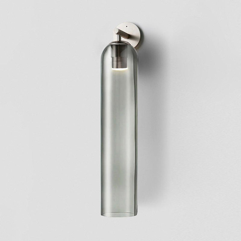 Art Tube Tall Cylinder Glass Wall Sconce