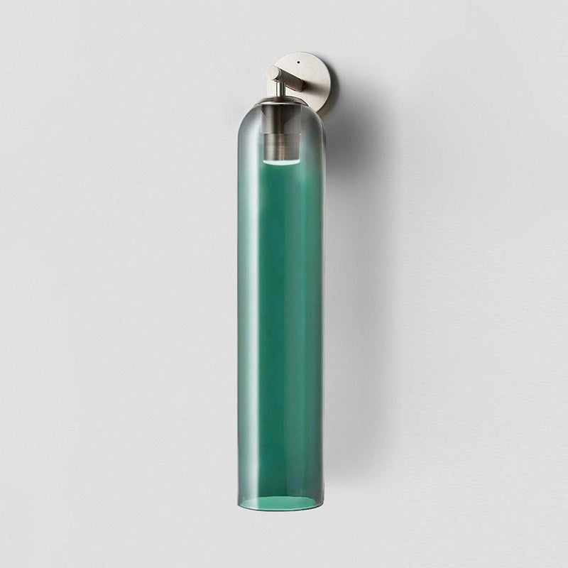 Art Tube Tall Cylinder Glass Wall Sconce