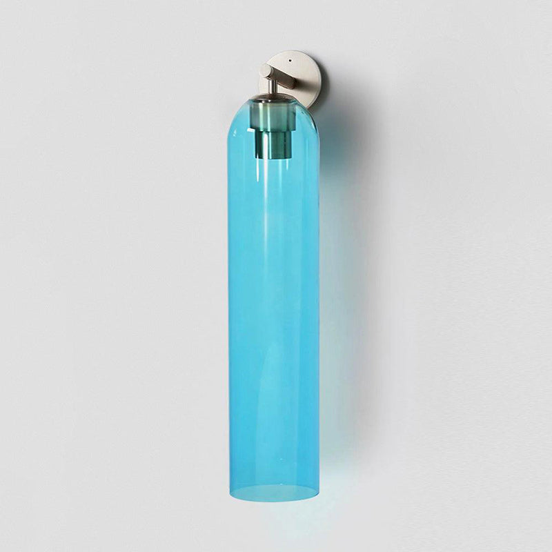Art Tube Tall Cylinder Glass Wall Sconce