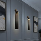 Art Tube Tall Cylinder Glass Wall Sconce