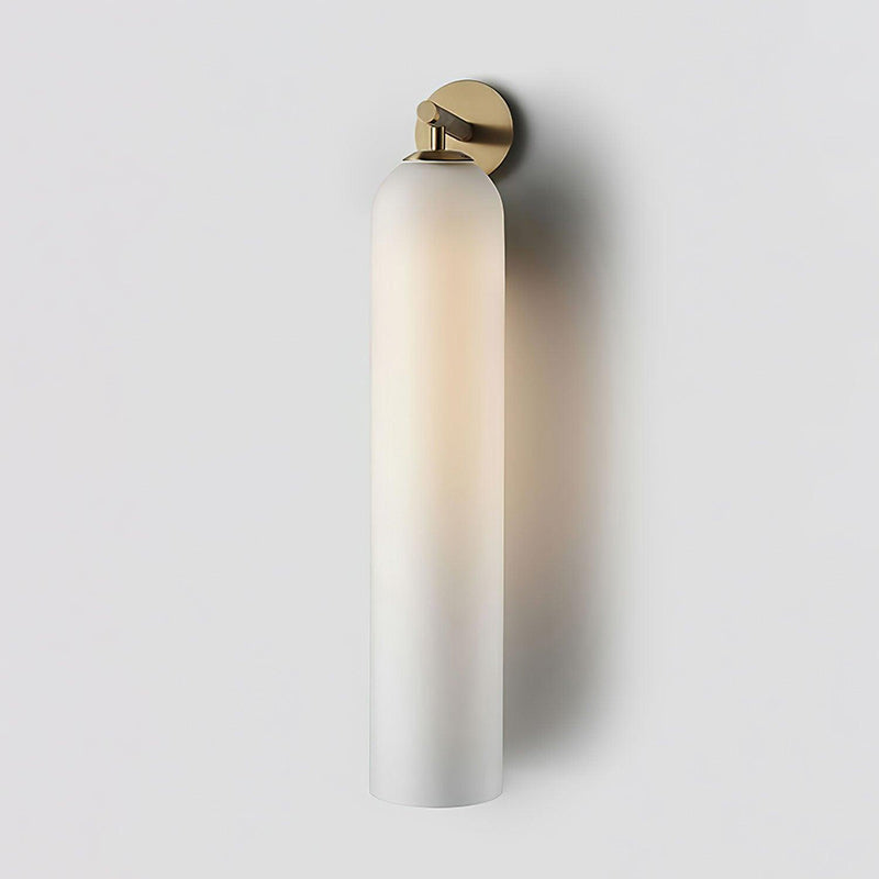 Art Tube Tall Cylinder Glass Wall Sconce