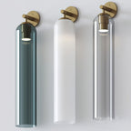 Art Tube Tall Cylinder Glass Wall Sconce