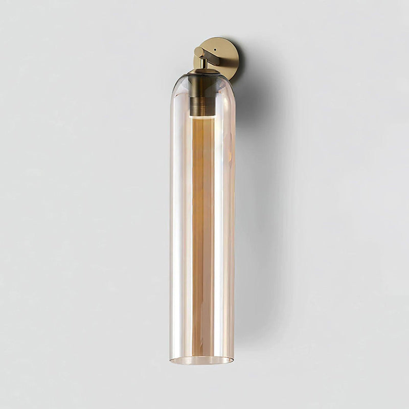 Art Tube Tall Cylinder Glass Wall Sconce