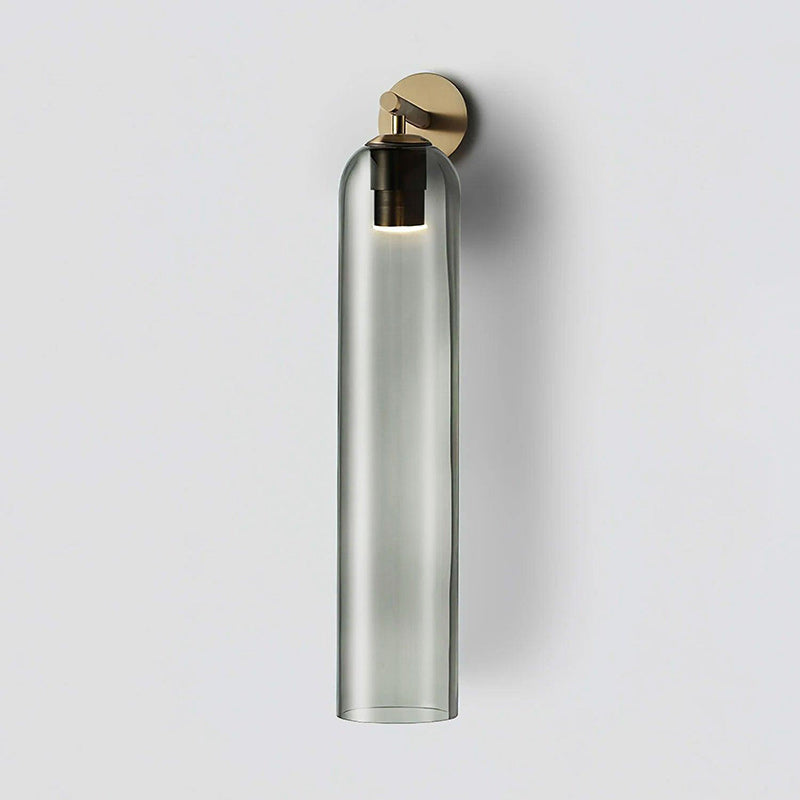 Art Tube Tall Cylinder Glass Wall Sconce