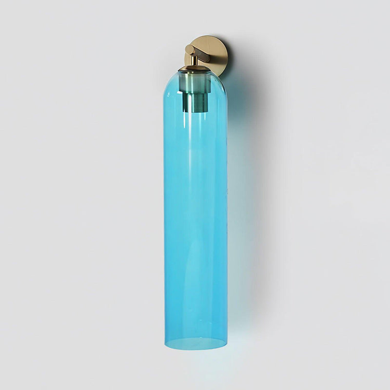 Art Tube Tall Cylinder Glass Wall Sconce