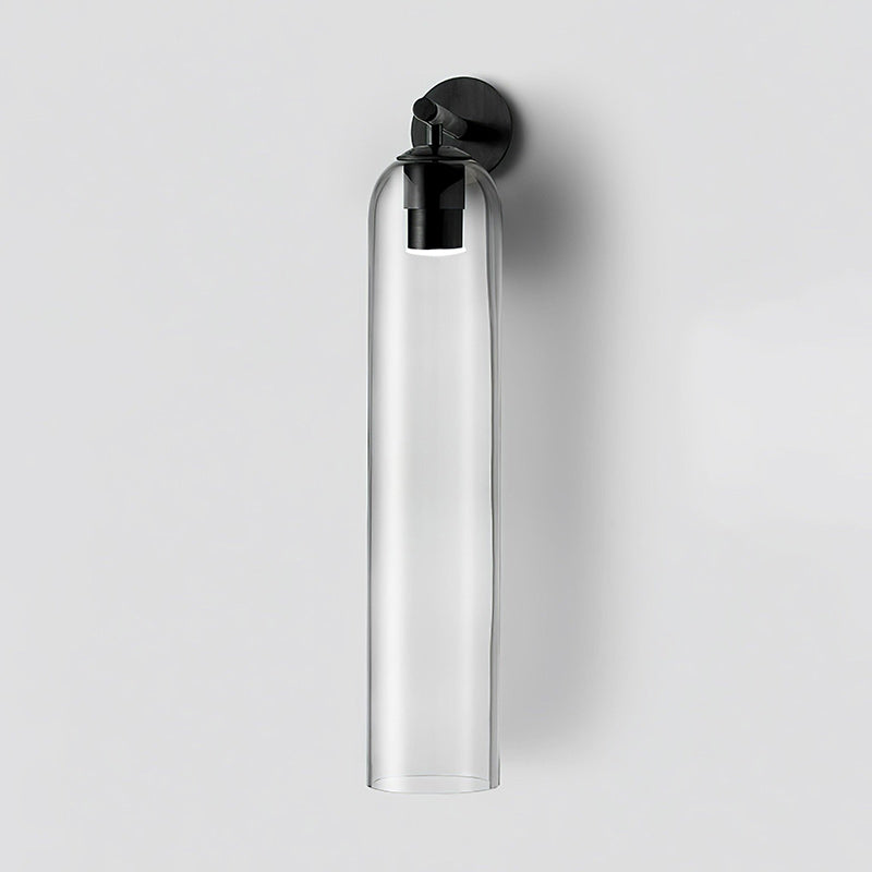 Art Tube Tall Cylinder Glass Wall Sconce