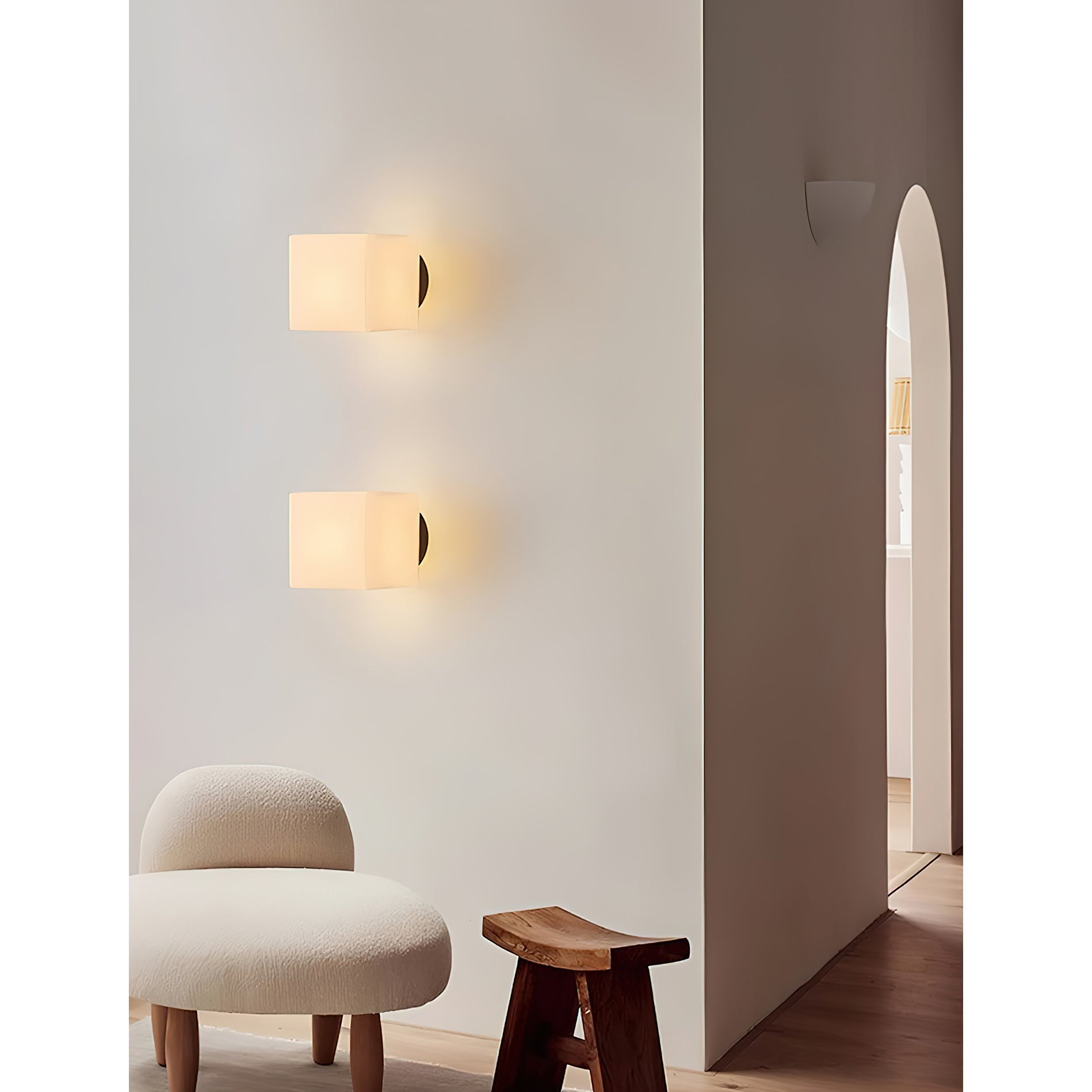 Cube Geometric Glass Wall Lamp