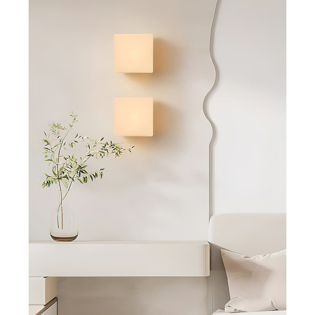 Cube Geometric Glass Wall Lamp
