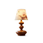 Artesia Hand-Painted Shade Wood Table Lamp
