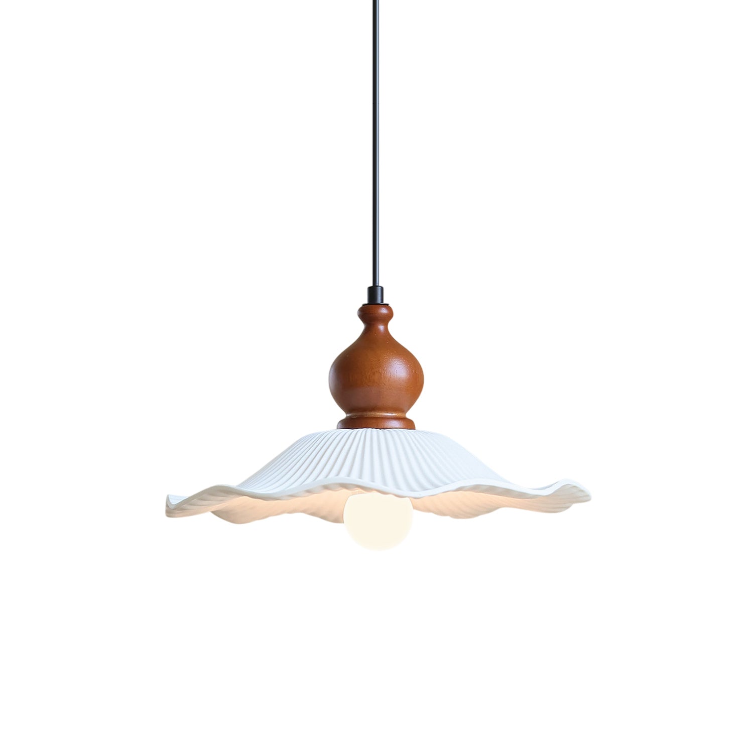 Artisel Flora Pleated Ceramic Pendant Light
