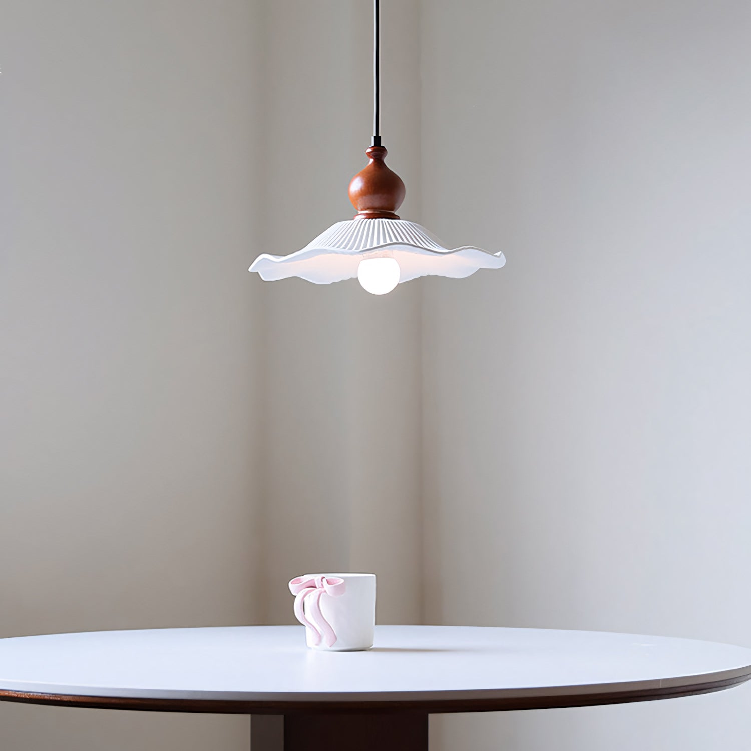 Artisel Flora Pleated Ceramic Pendant Light