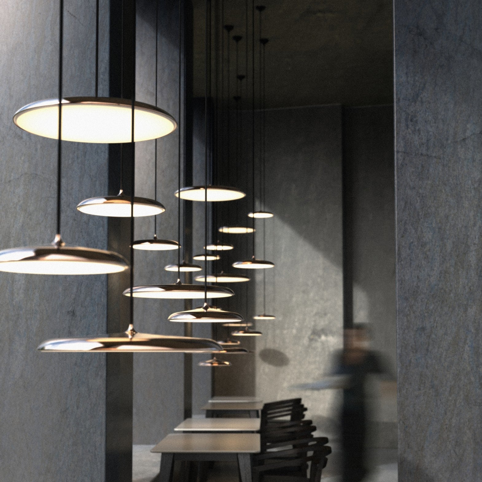 Artist Slim Disc LED Pendant Light