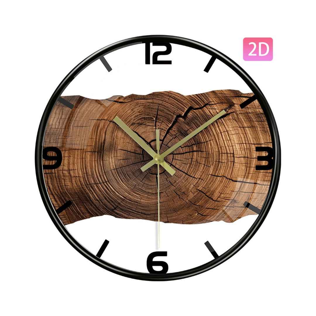 Bela Wooden Wall Clock | Silent Sweep Mechanism, Elegant Design
