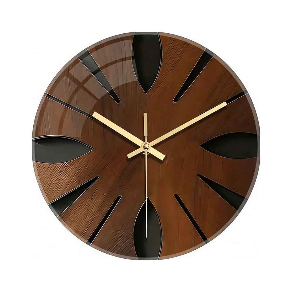 Bela Wooden Wall Clock | Silent Sweep Mechanism, Elegant Design