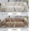 ArturaWeave: Sofa cover in abstract design made of soft chenille with double-sided use – for sofa & lounge