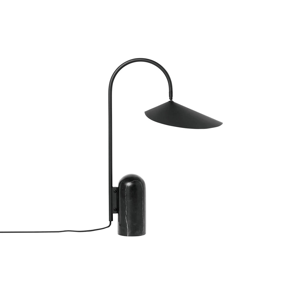 Crescent Marble Base Table Lamp