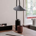Crescent Marble Base Table Lamp