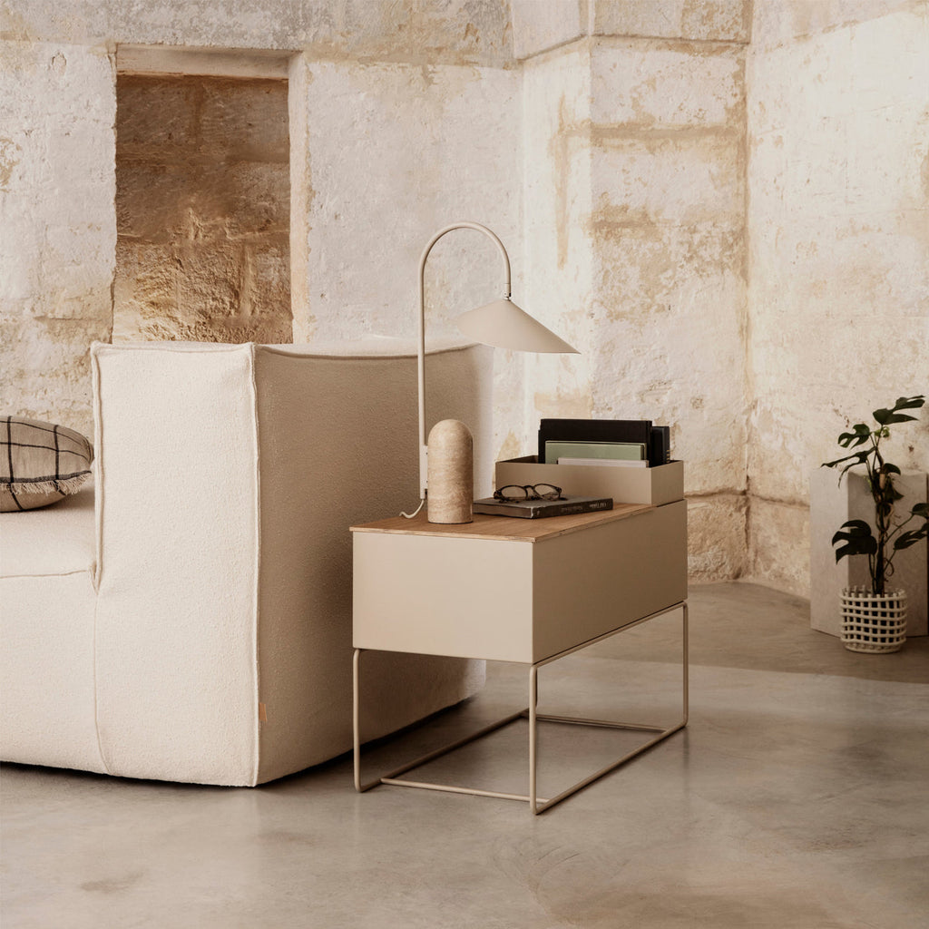 Crescent Marble Base Table Lamp