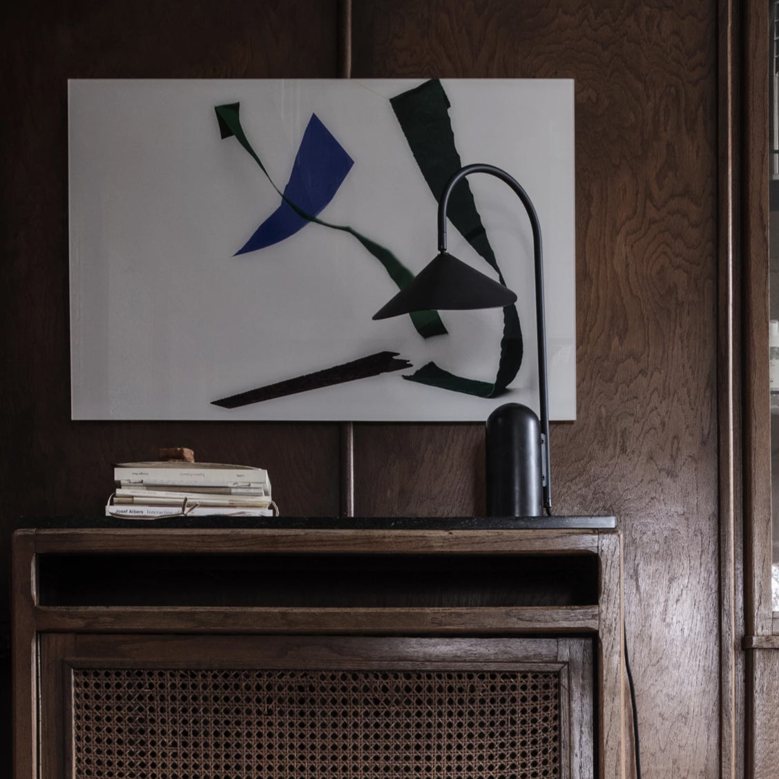 Crescent Marble Base Table Lamp