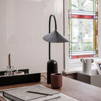 Crescent Marble Base Table Lamp