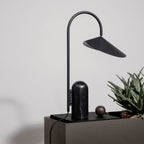 Crescent Marble Base Table Lamp