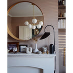 Crescent Marble Base Table Lamp