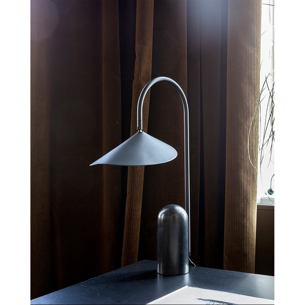 Crescent Marble Base Table Lamp