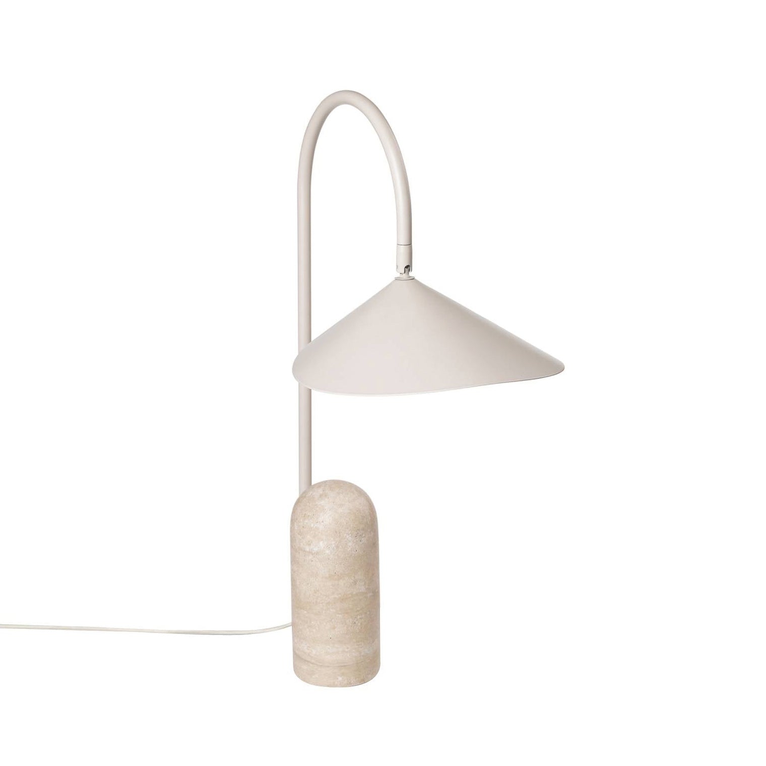 Crescent Marble Base Table Lamp