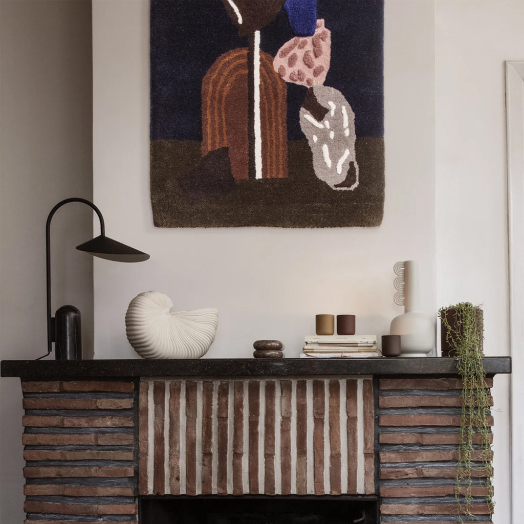 Crescent Marble Base Table Lamp