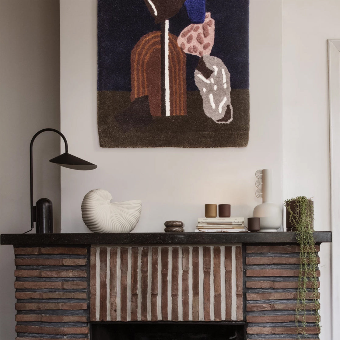 Crescent Marble Base Table Lamp