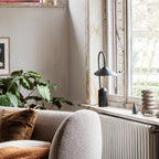 Crescent Marble Base Table Lamp