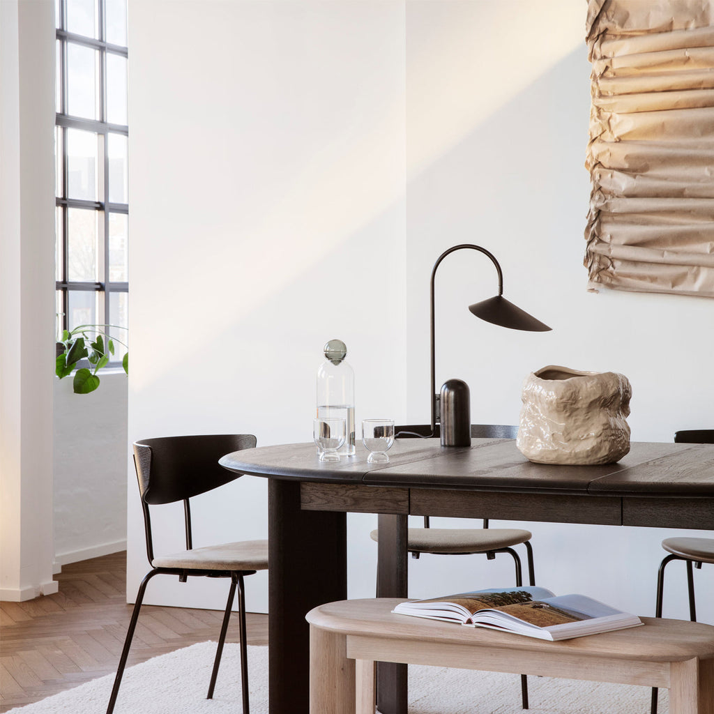 Crescent Marble Base Table Lamp