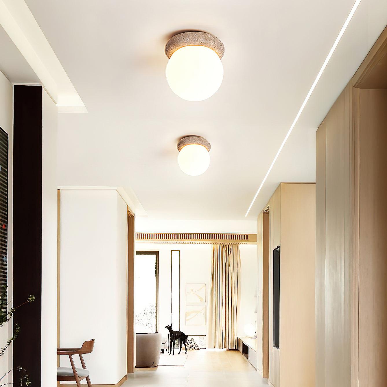 Serica - Travertine LED Ceiling Lamp