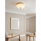 Astraea Concentric-Ring Glass Semi-Flush Light