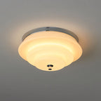 Astraea Concentric-Ring Glass Semi-Flush Light