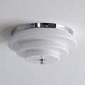 Astraea Concentric-Ring Glass Semi-Flush Light